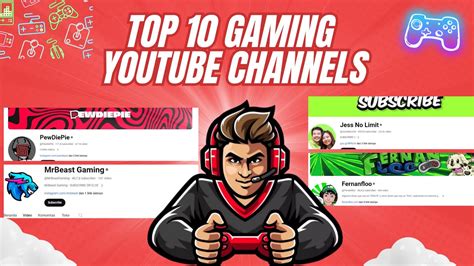 top 10 gaming youtube channels